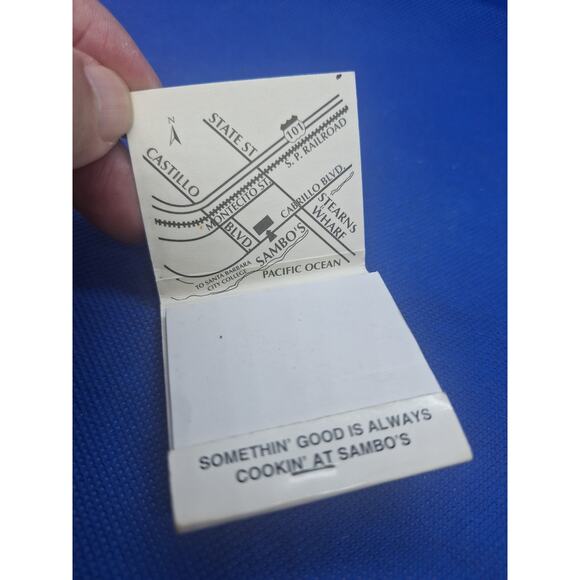 Vintage Sambo’s Scratchbook Notepad Santa Barbara Original Map Rare Unused - Picture 4 of 5